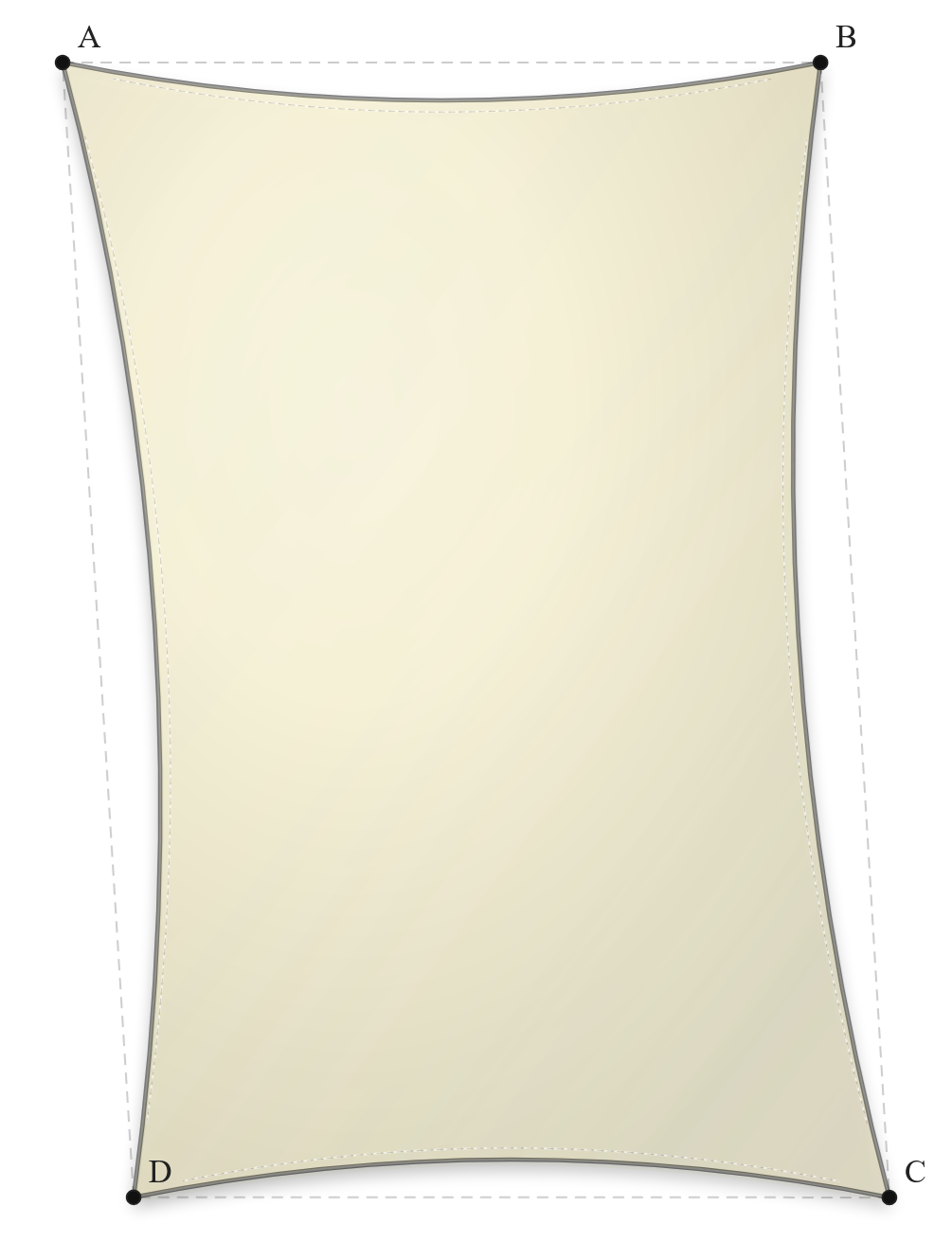 Voile d'ombrage - Forme Trapèze - Naturel (759 AustralMesh)