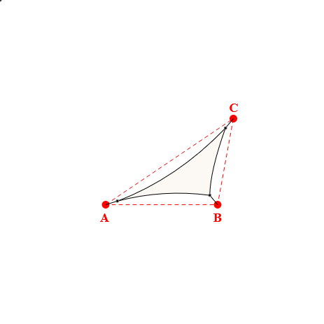 Voile d'ombrage triangle en Soltis 96 - Toile d'ombrage haute performance Blanc 96-8102 - 2,64x1,97x3,72m