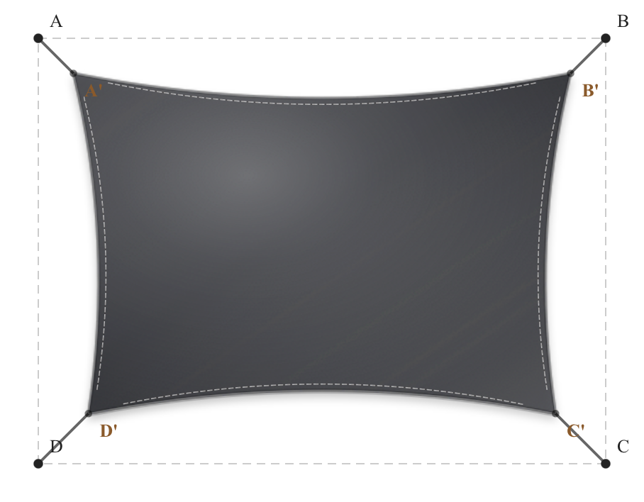 Voile d'ombrage - Forme Rectangle - Anthracite 92-2047