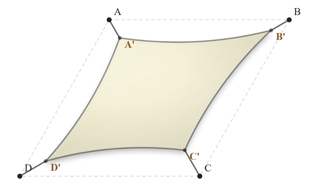 Voile d'ombrage - Forme Trapèze - Naturel (759 AustralMesh)