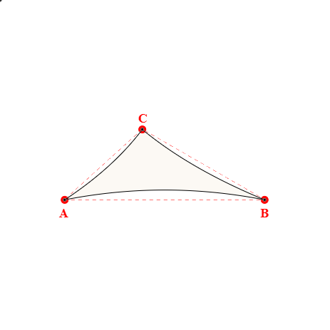 Voile d'ombrage triangle en Soltis 96 - Toile d'ombrage haute performance Blanc 96-8102 - 3,74x2,64x1,96m