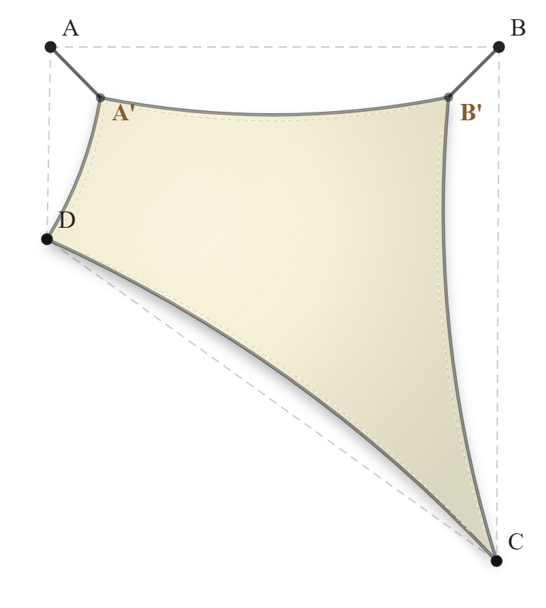 Voile d'ombrage - Forme Trapèze - Naturel (759 AustralMesh)