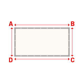 Bâche Rectangle en Soltis Perform 92 Blanc 92-2044 - 2.10x1.10m