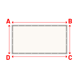 Bâche Rectangle en Soltis 96 - Toile d'ombrage haute performance Blanc 96-8102 - 2.10x1.10m
