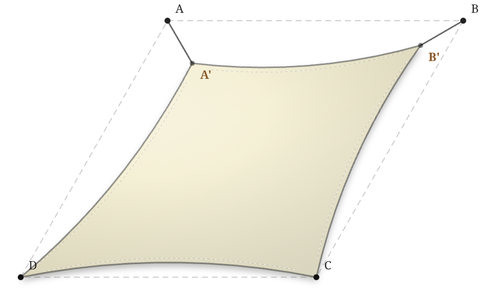 Voile d'ombrage - Forme Trapèze - Naturel (759 AustralMesh)