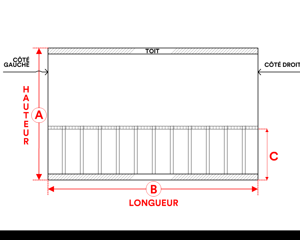 Bâche de façade pour mobil-home