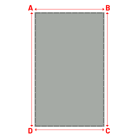 Bâche Rectangle en Protect 670 : La référence en matière de protection étanche Gris clair RAL 7038 - 3.10x5.10m