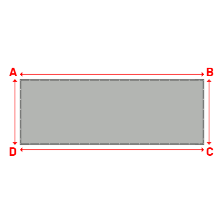 Bâche Rectangle en MaxiProtect 900 : Protection & grammage renforcé Gris agate RAL 7038 - 31071 - 6.20x2.20m