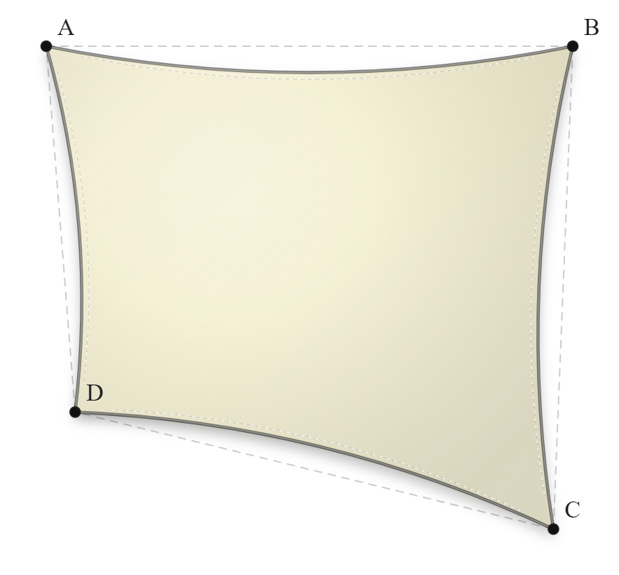 Voile d'ombrage - Forme Trapèze - Naturel (759 AustralMesh)