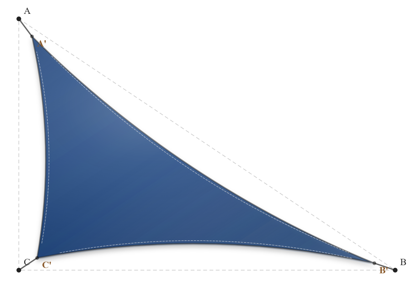 Voile d'ombrage - Forme Triangle Rectangle - Bleu nuit - 502V3-2161C