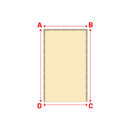 Bâche Rectangle en Protect 670 : La référence en matière de protection étanche Beige ral 1015 - 1.50x2.50m
