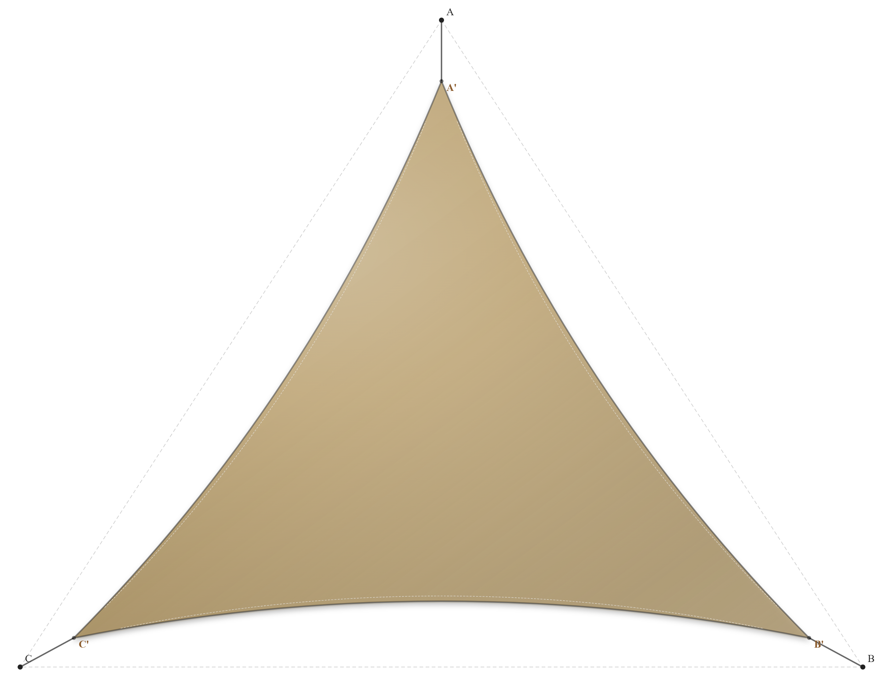 Voile d'ombrage - Forme Triangle - Sable du désert (704 AustralMesh)