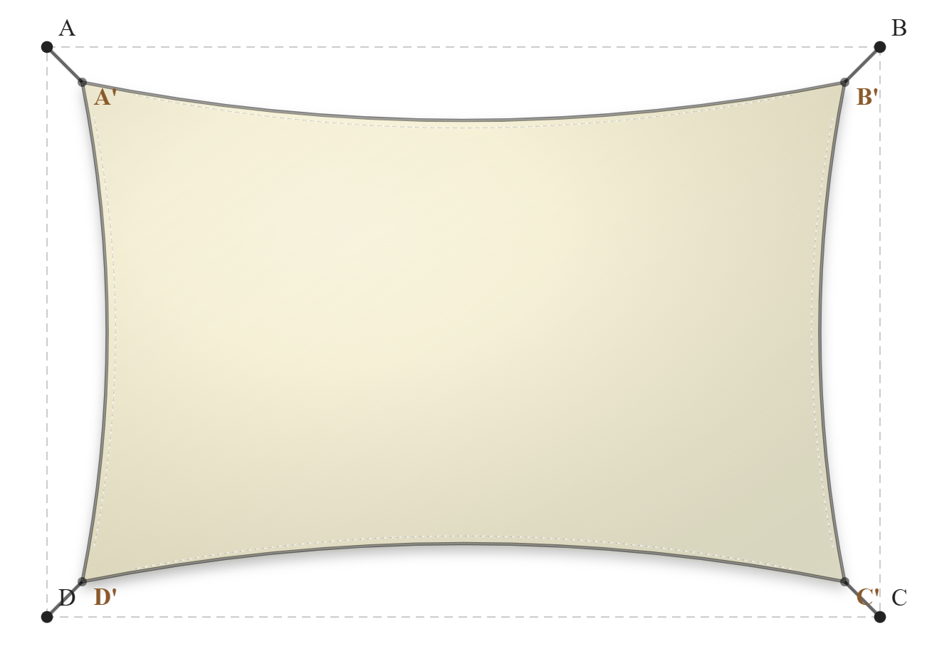 Voile d'ombrage - Forme Rectangle - Naturel (759 AustralMesh)