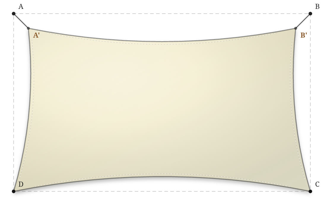 Voile d'ombrage - Forme Rectangle - Naturel (759 AustralMesh)