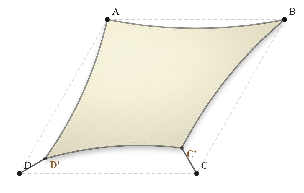 Voile d'ombrage - Forme Trapèze - Naturel (759 AustralMesh)