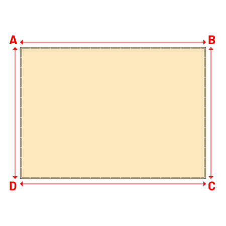 Bâche Rectangle en Protect 670 : La référence en matière de protection étanche Beige ral 1015 - 4.80x3.40m