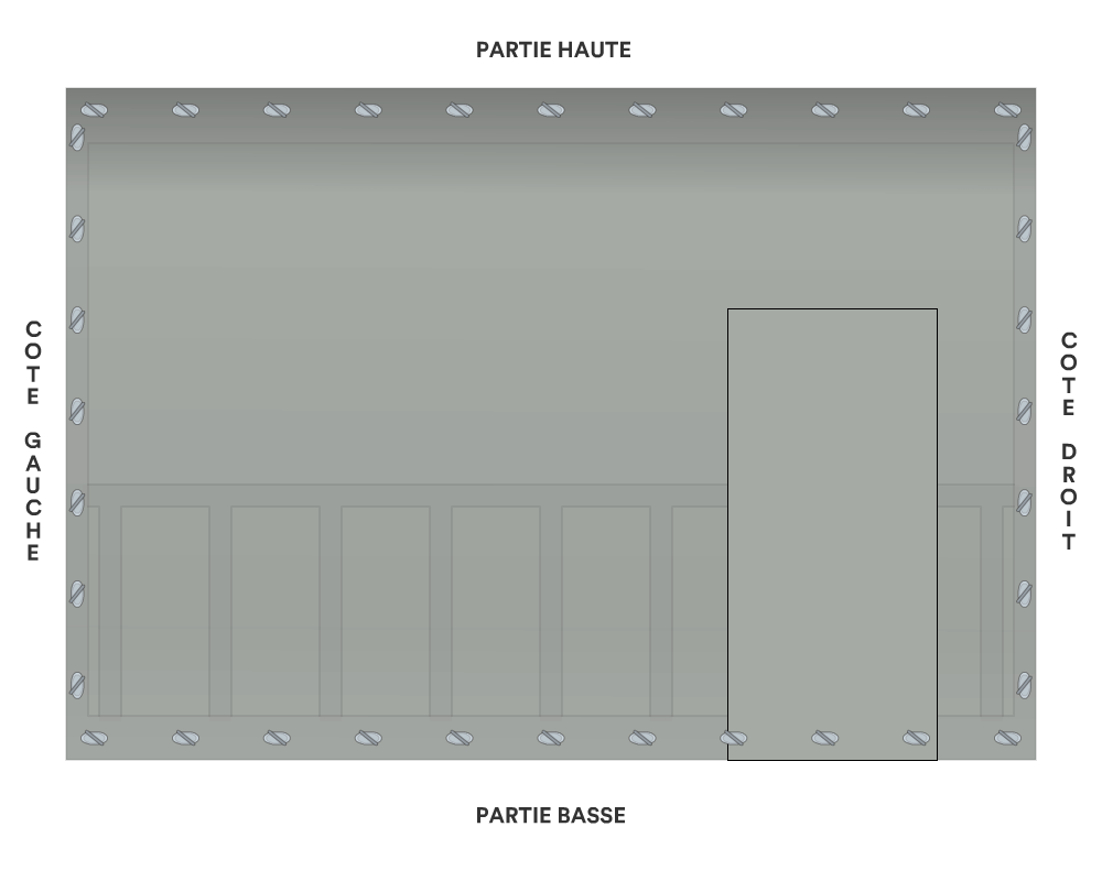 Bâche de façade pour mobil-home