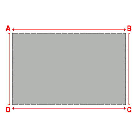 Bâche Rectangle en MaxiProtect 900 : Protection & grammage renforcé Gris agate RAL 7038 - 31071 - 4.70x3.00m