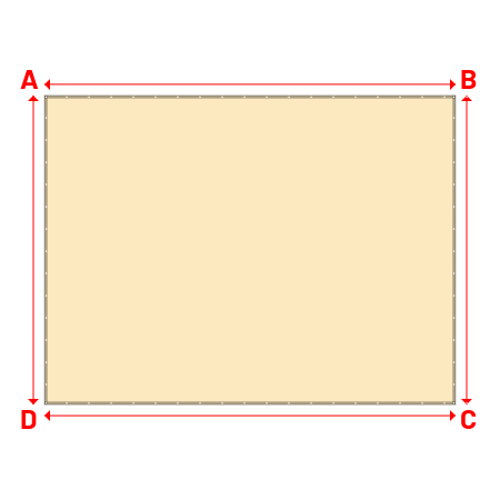 Bâche Rectangle en Protect 670 : La référence en matière de protection étanche Beige ral 1015 - 6.65x5.00m