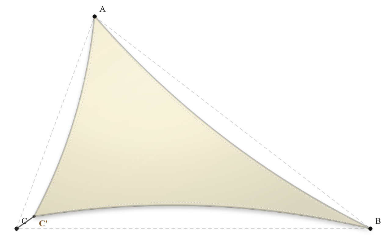 Voile d'ombrage - Forme Triangle - Naturel (759 AustralMesh)