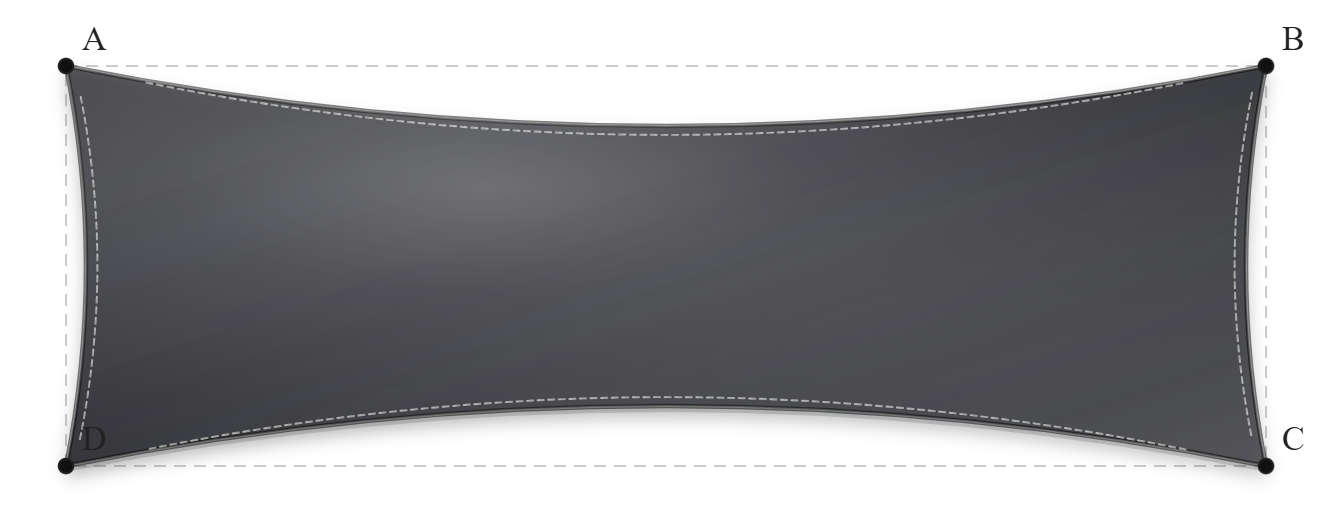 Voile d'ombrage - Forme Rectangle - Anthracite 96-2047