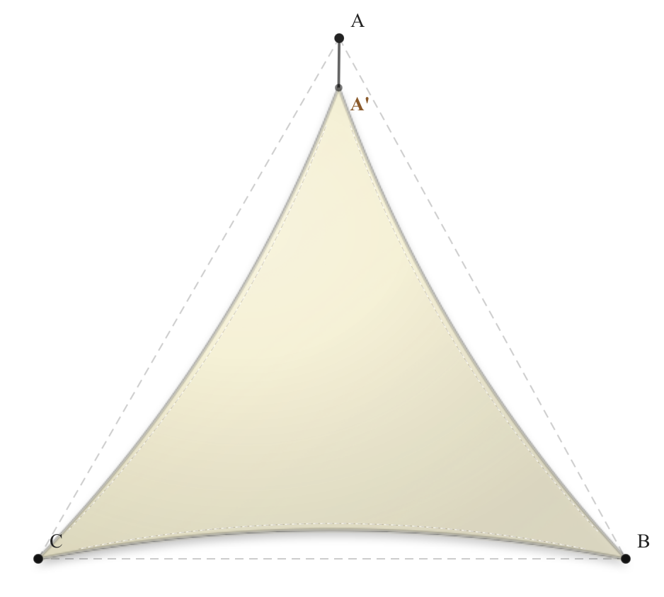 Voile d'ombrage - Forme Triangle - Naturel (759 AustralMesh)