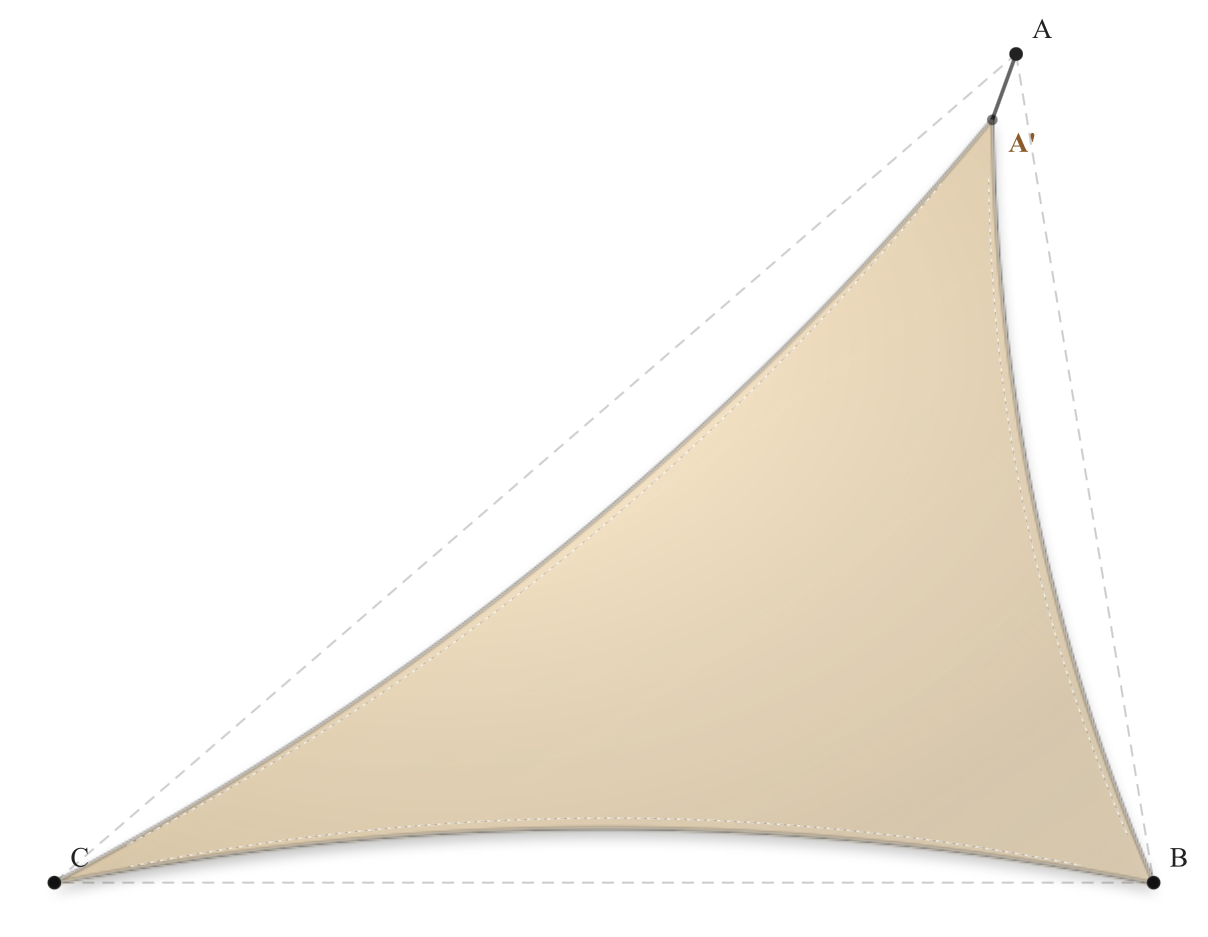 Voile d'ombrage - Forme Triangle - Blanc Cassé 96-1103