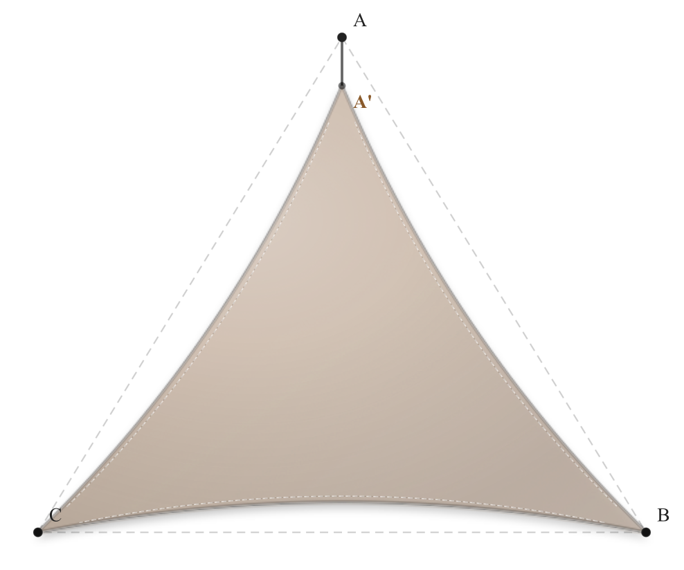 Voile d'ombrage - Forme Triangle - Beige Sablé 96-2135
