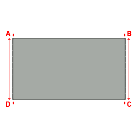 Bâche Rectangle en Protect 670 : La référence en matière de protection étanche Gris clair RAL 7038 - 5.14x2.80m