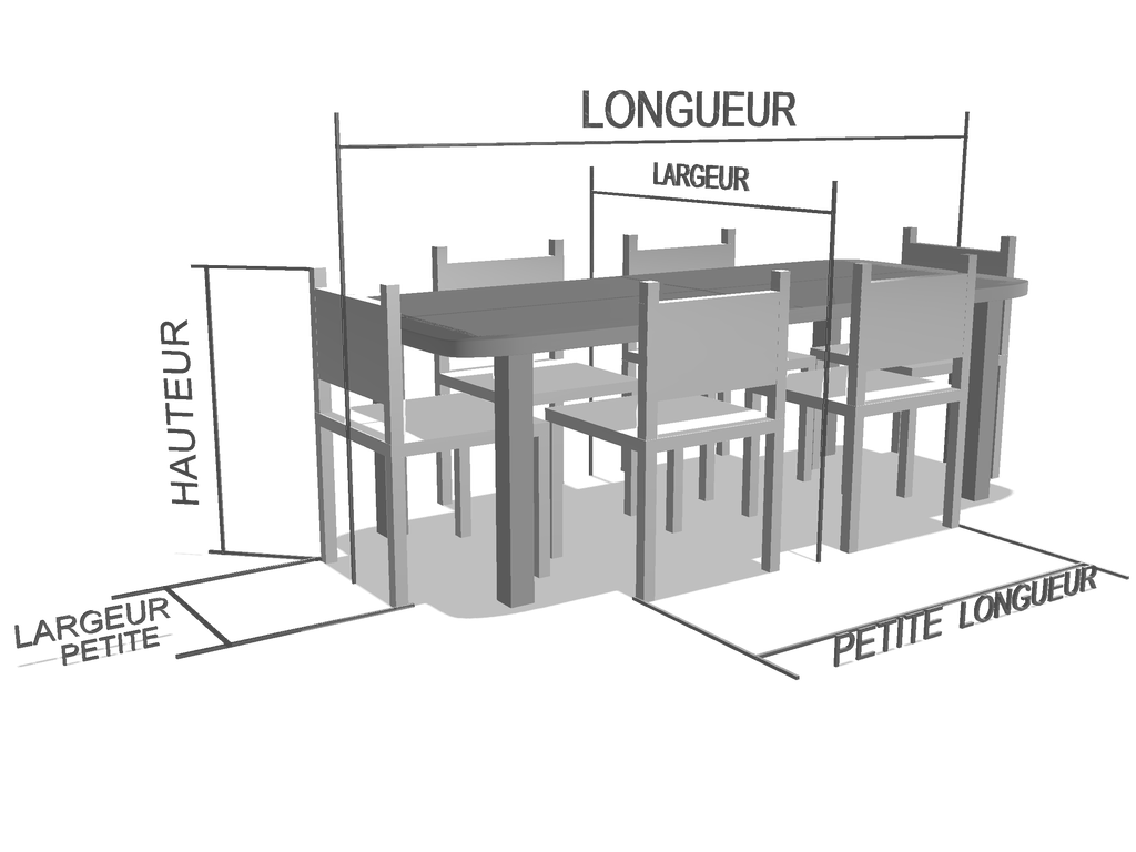Table de jardin rectangle avec chaises - Protect 670 : La référence en matière de protection étanche Noir RAL 9005