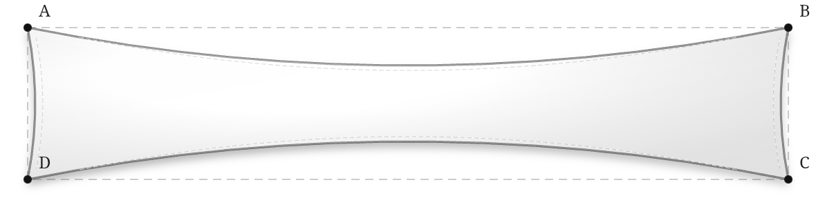 Voile d'ombrage - Forme Rectangle - Blanc (112 AustralMesh)