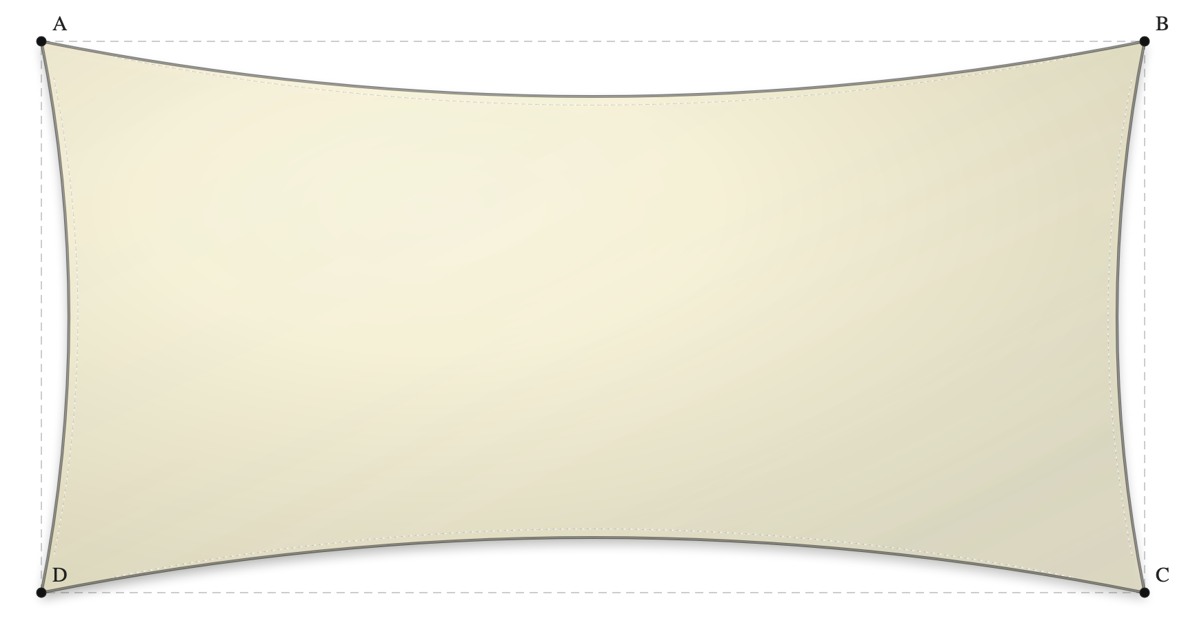 Voile d'ombrage - Forme Rectangle - Naturel (759 AustralMesh)