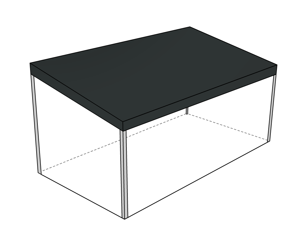 Bâche de toit pour terrasse dee mobil-home