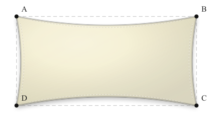 Voile d'ombrage - Forme Rectangle - Naturel (759 AustralMesh)